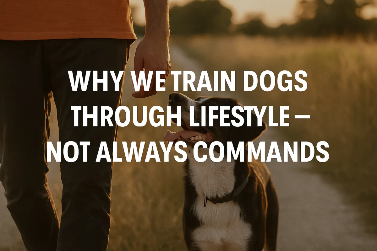 Why We Train Dogs Through Lifestyle — Not Always Commands
