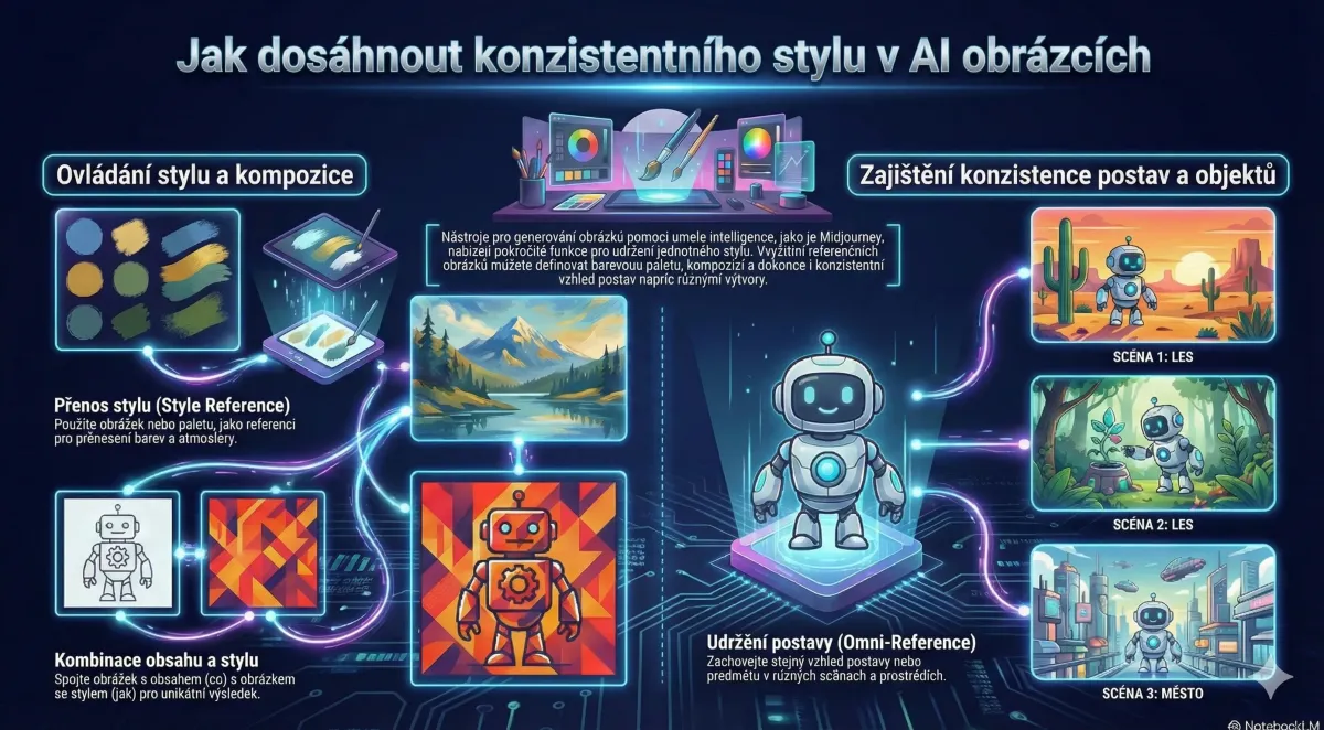 KonzistentnĂ styl AI obrázkĹŻ: 5 metod, kterĂ© fungujĂ