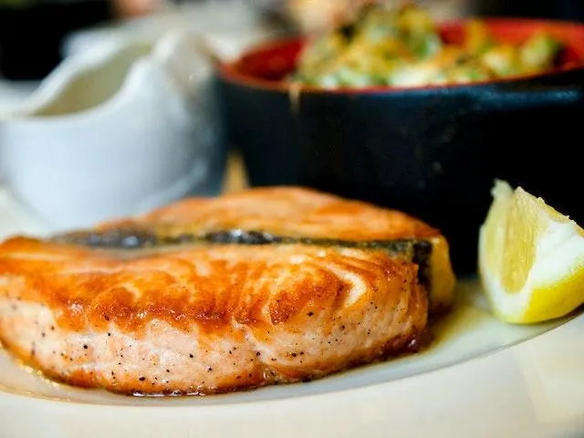 cooked fish filet