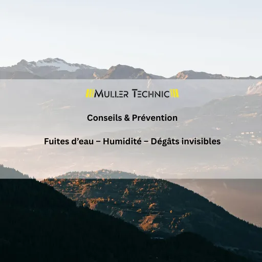 Détection de fuite d'eau non destructive en Valais | Müller Technic