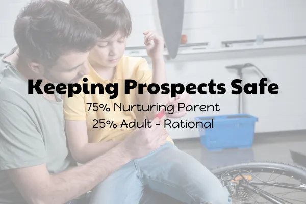 Keeping Prospects Safe - 75% Nurturing Parent Ego State