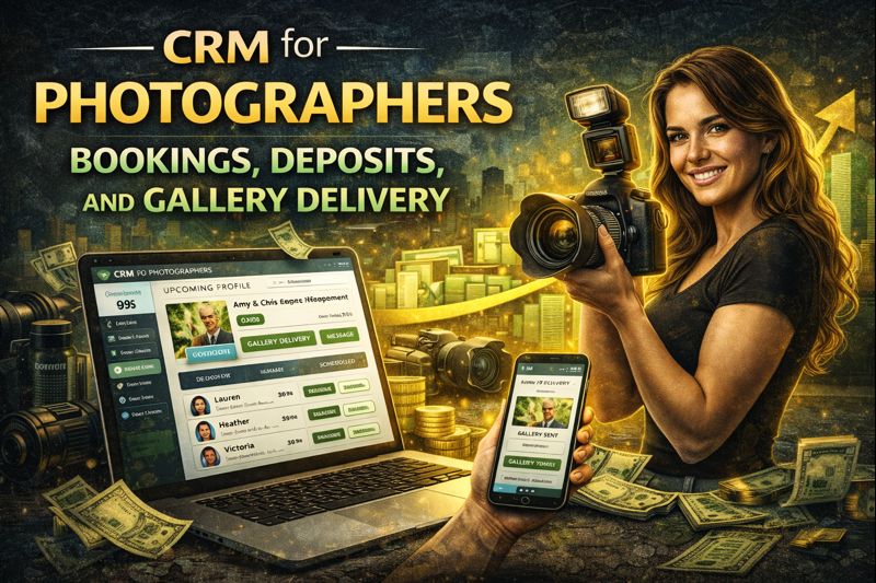 CRM for Photographers: Bookings, Deposits, and Gallery Delivery