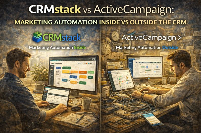 CRMstack vs ActiveCampaign: Marketing Automation Inside vs Outside the CRM
