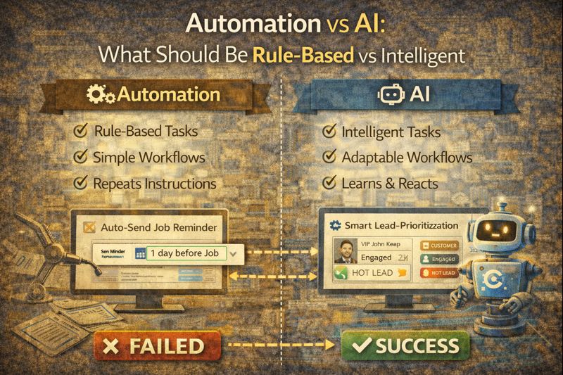 Automation vs AI: What Should Be Rule-Based vs Intelligent