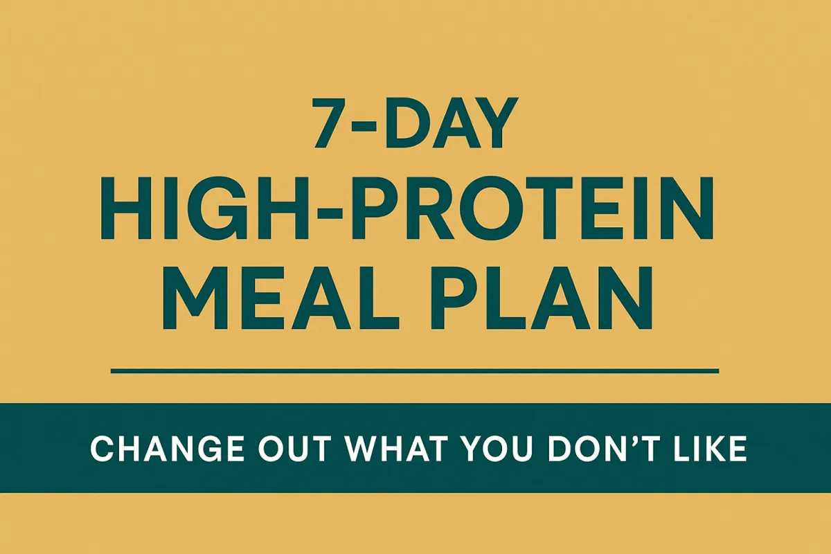 7 day Meal plan