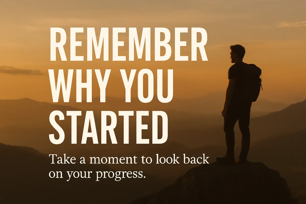 Why You Started. Why You Keep Going.