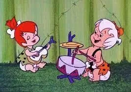 The Flintstones Pebbles and Bam Bam Singing