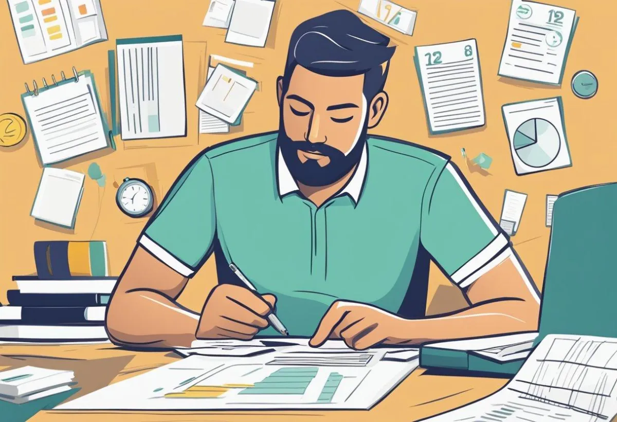 A man holding a pen