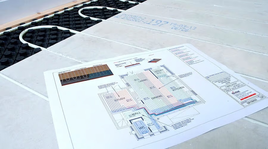 Early-stage underfloor heating planning and research