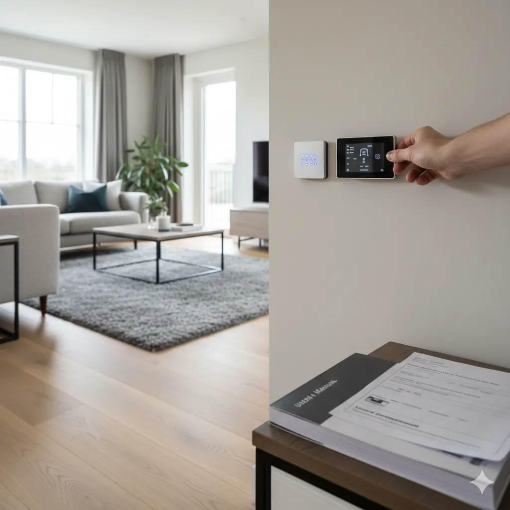 Finished UK home with underfloor heating controls showing the importance of proper system commissioning