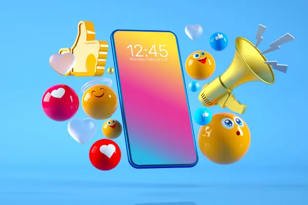 An image depicting a smartphone displaying the WhatsApp logo surrounded by engagement metrics and conversion icons, symbolizing the focus on maximizing engagement and conversions through WhatsApp marketing strategies.