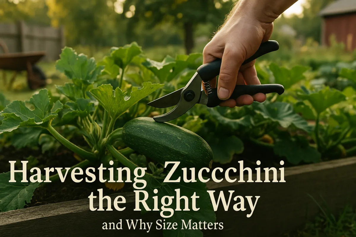 Harvesting Zucchini the Right Way (and Why Size Matters)
