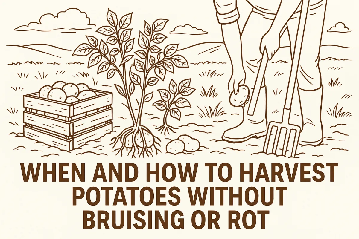 When and How to Harvest Potatoes Without Bruising or Rot