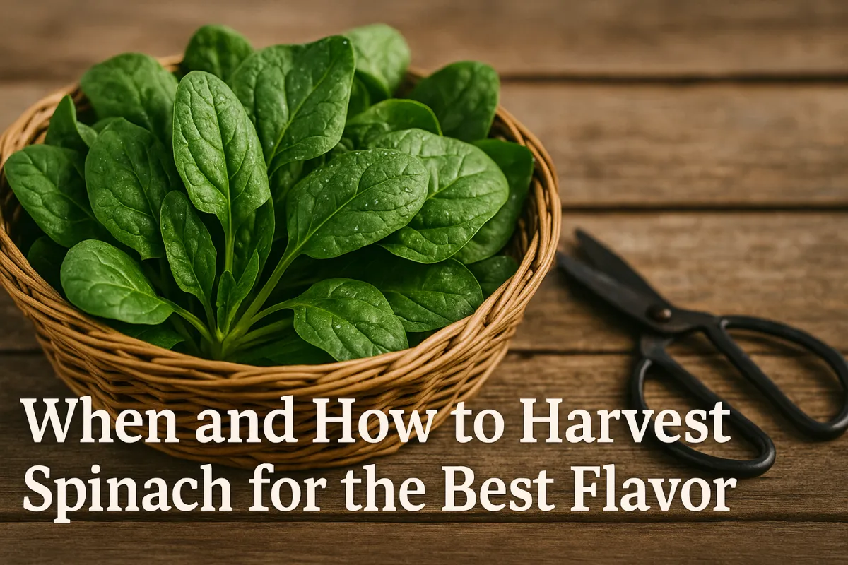 When and How to Harvest Spinach for the Best Flavor