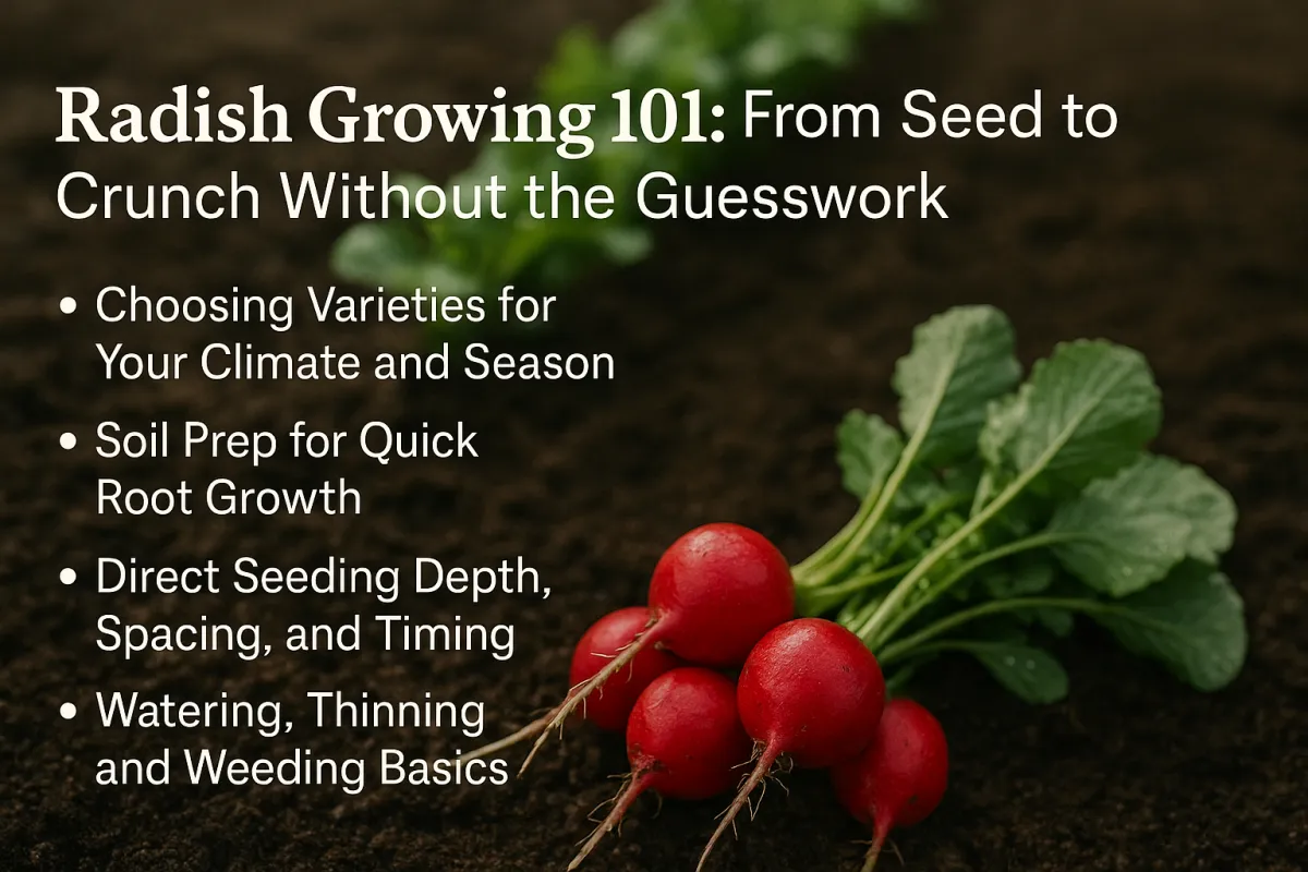 Radish Growing 101: From Seed to Crunch Without the Guesswork