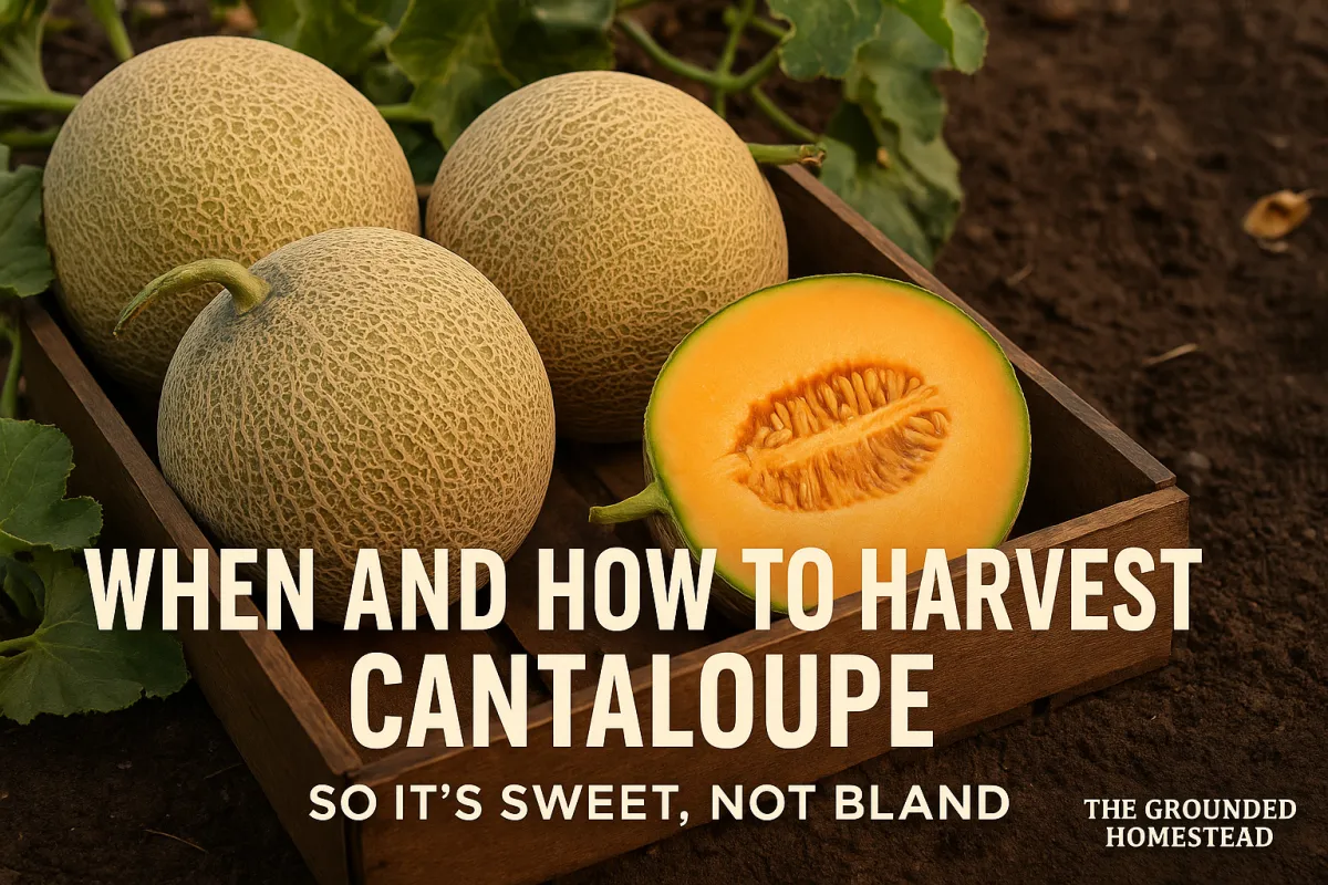 When and How to Harvest Cantaloupe (So It’s Sweet, Not Bland)
