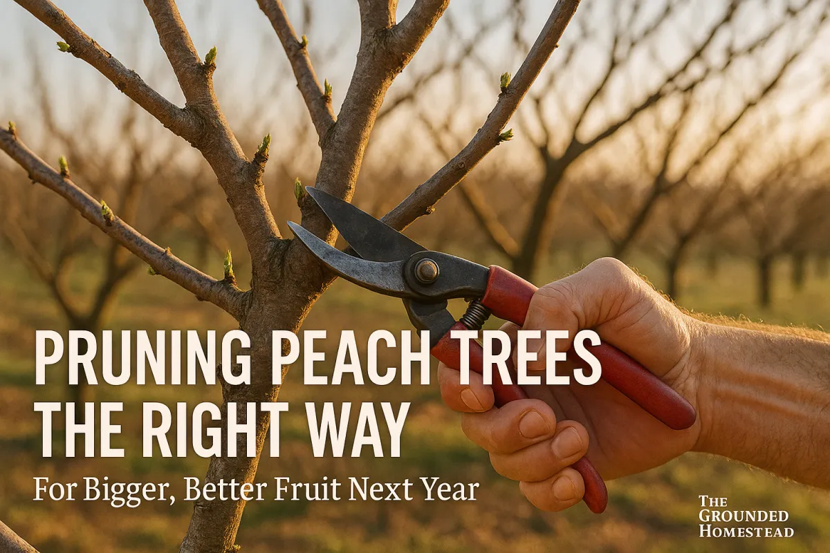Pruning Peach Trees the Right Way (For Bigger, Better Fruit Next Year)