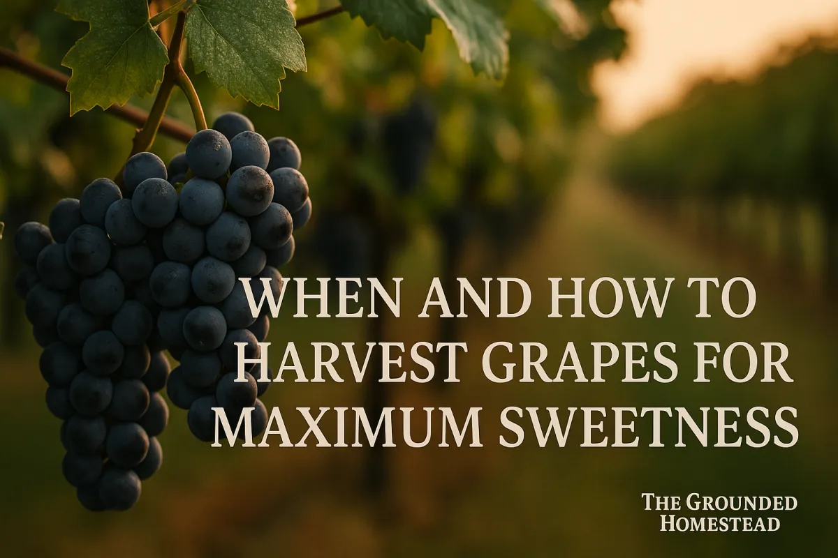 When and How to Harvest Grapes for Maximum Sweetness