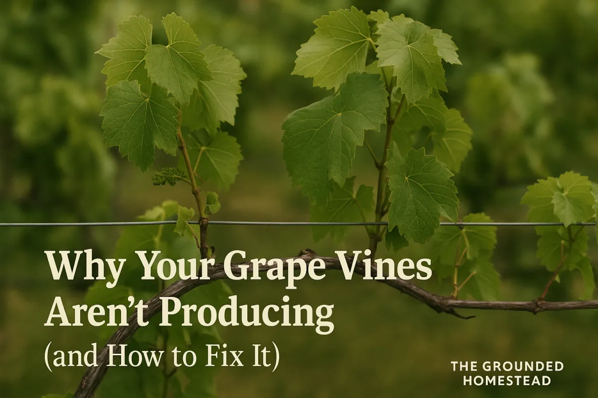 Why Your Grape Vines Aren’t Producing (and How to Fix It)