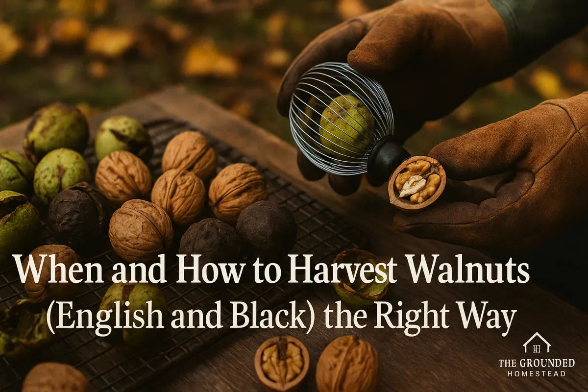 When and How to Harvest Walnuts (English and Black) the Right Way