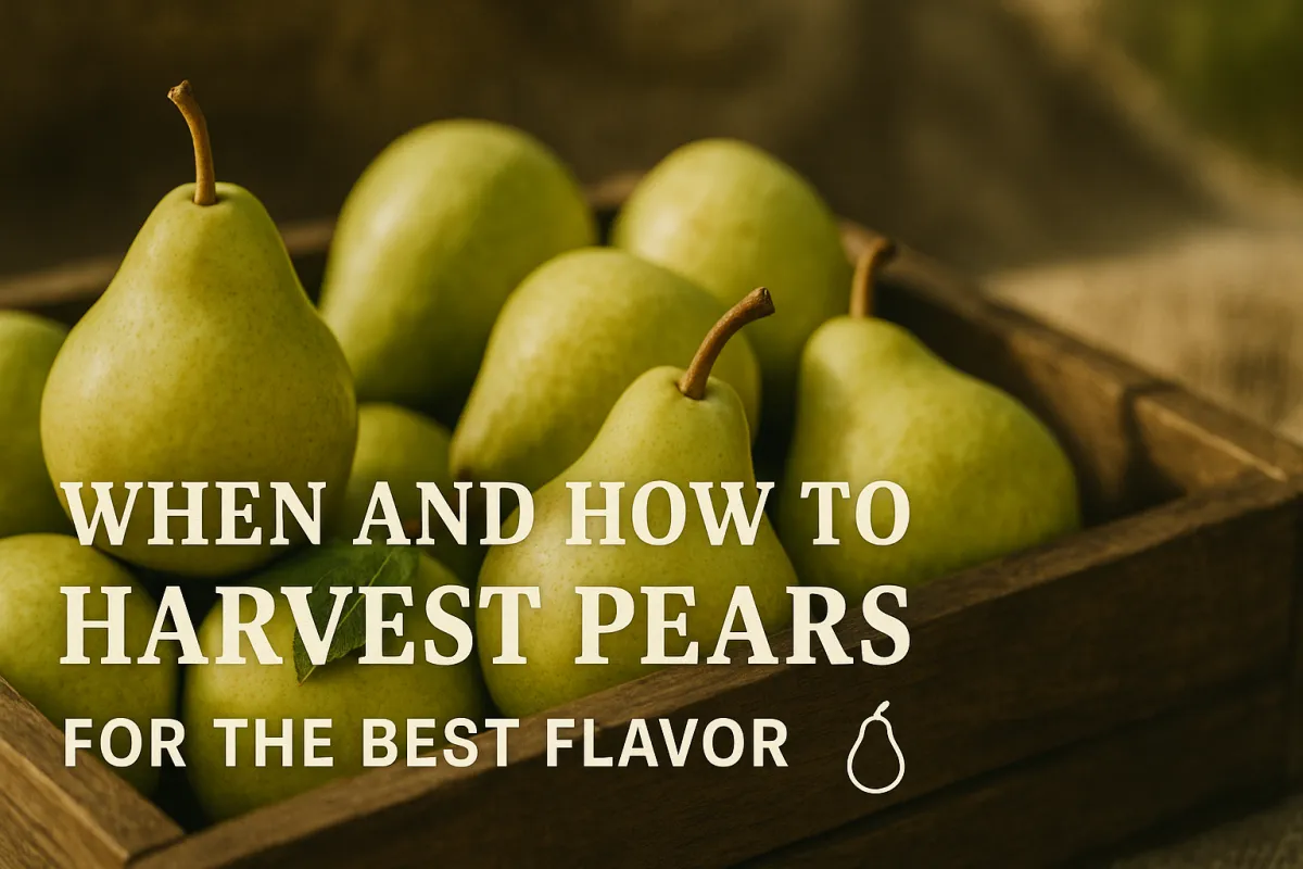 When and How to Harvest Pears for the Best Flavor
