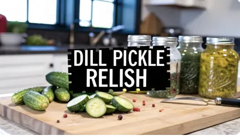 The Best Dill Pickle Relish Recipe for Canning
