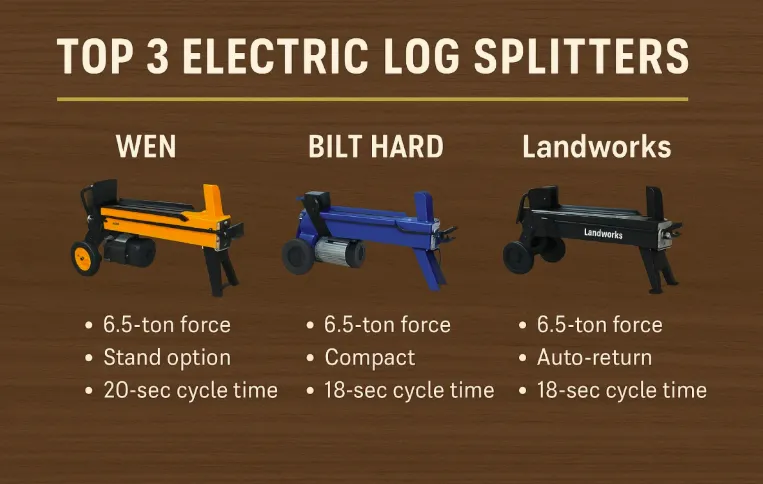 Top 3 Log Splitters 2025 - Wen, BILT HARD, PROYAMA
