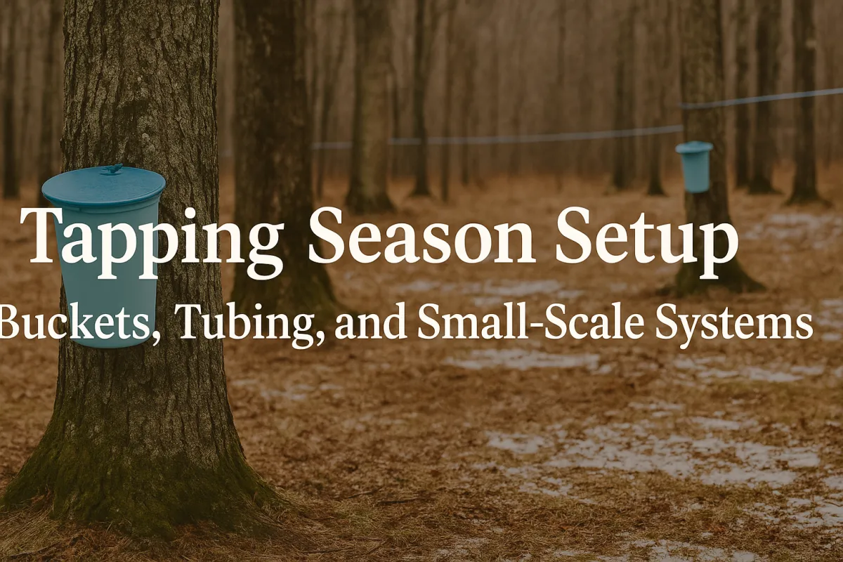 Tapping Season Setup: Buckets, Tubing, and Small-Scale Systems