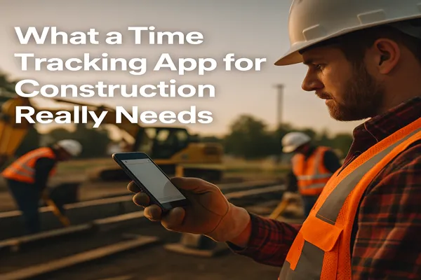 Built for the Field: What a Time Tracking App for Construction Really Needs 