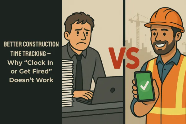 Better Construction Time Tracking – Why “Clock In or Get Fired” Doesn’t Work