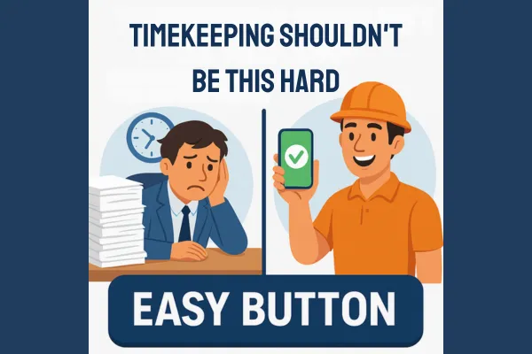 Timekeeping Shouldn't Be This Hard – Fix Construction Time Tracking with the Easy Button 