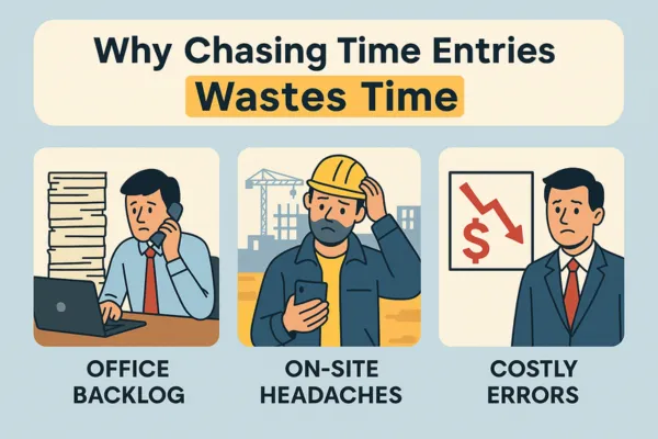 Stop Chasing Time Entries – Fix Construction Time Tracking Fast

 