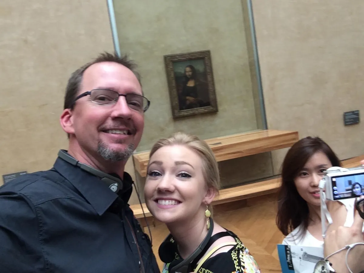 Dad and me on a vacation to paris before he died