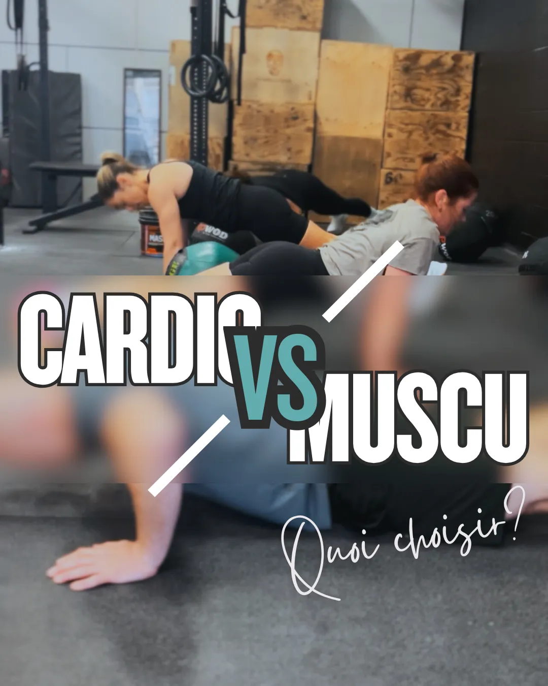 Des gens qui font des push ups