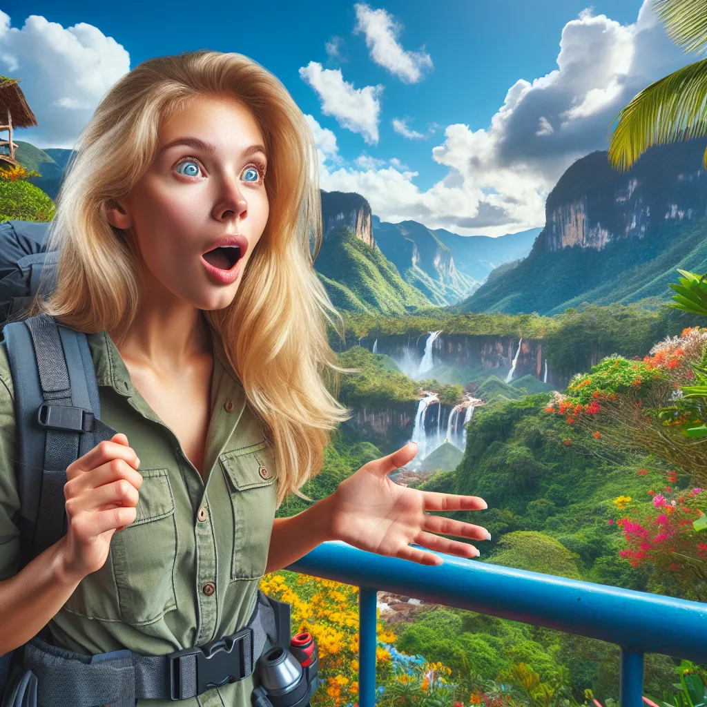 Turista extranjera queda asombrada por los paisajes de Colombia