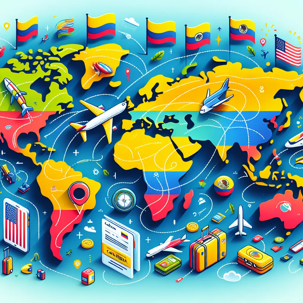 Principales países que compraron tiquetes aéreos a Colombia 2025