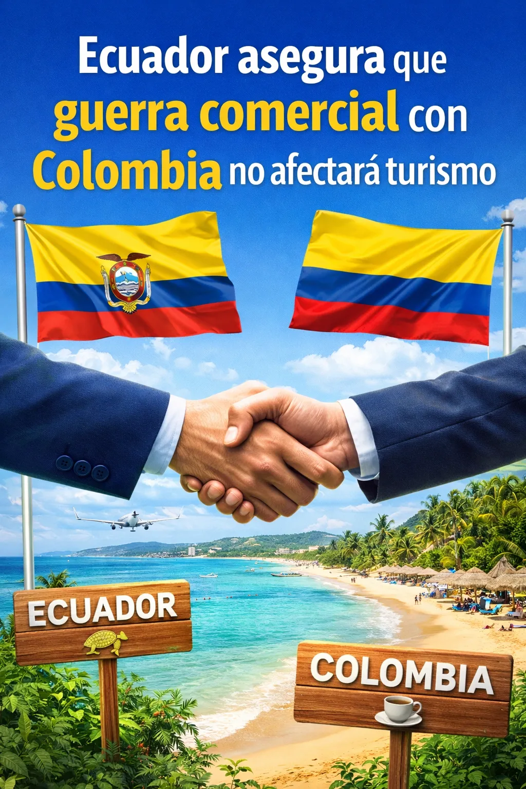 Ecuador asegura que guerra comercial con Colombia no afectará turismo