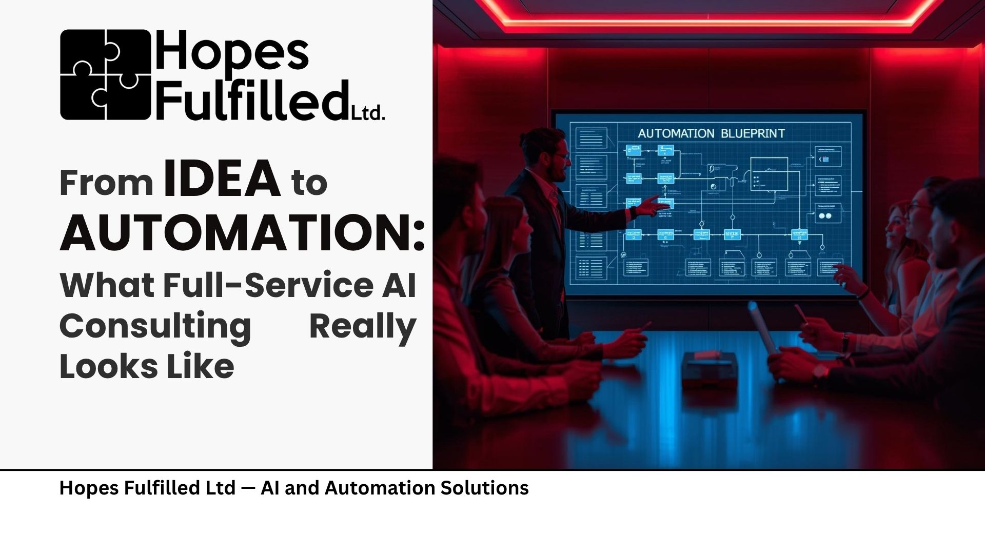 From Idea to Automation: What Full-Service AI Consulting Really Looks Like