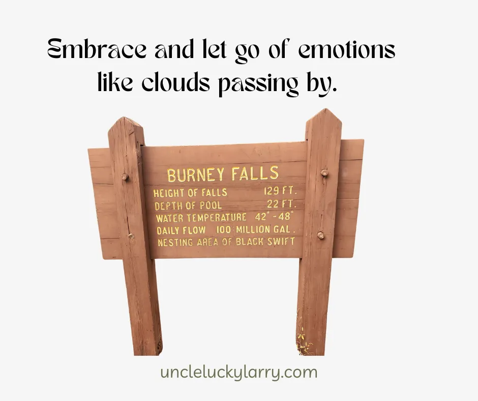 Embrace emotions like clouds in the sky
