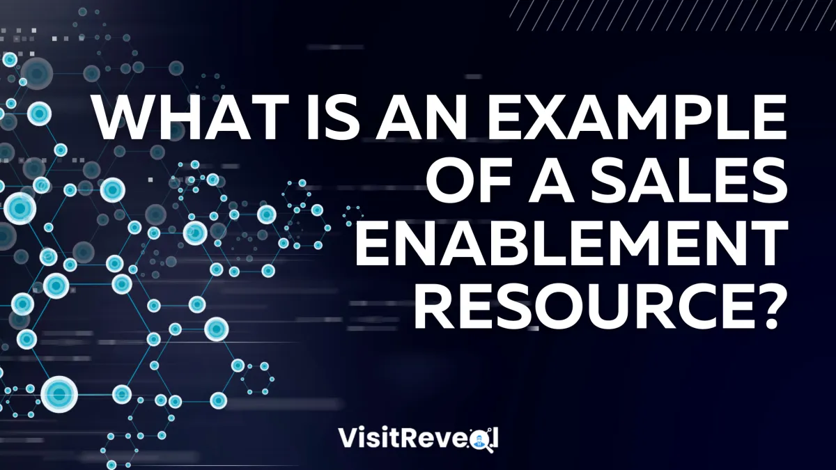 What is an example of a sales enablement resource