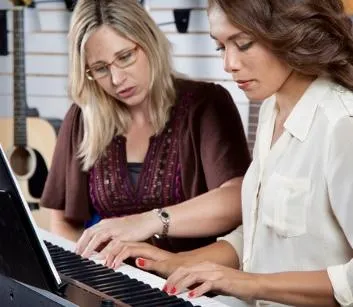 adult learning piano