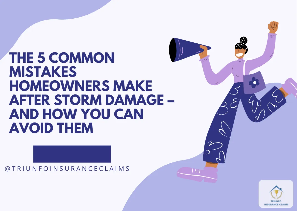 The 5 Common Mistakes Homeowners Make After Storm Damage – And How You Can Avoid Them