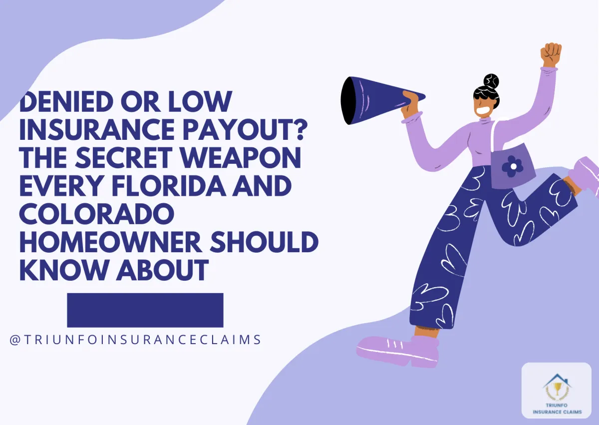 Denied or Low Insurance Payout? The Secret Weapon Every Florida and Colorado Homeowner Should Know About