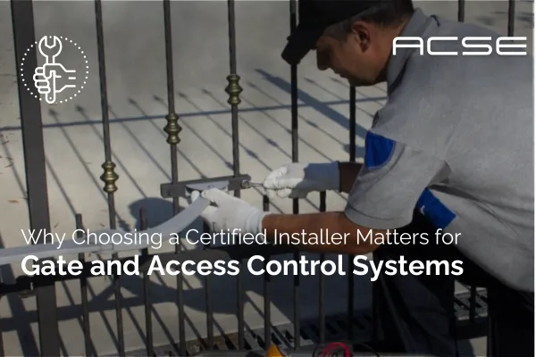 Why Choosing a Certified Installer Matters for Gate and Access Control Systems