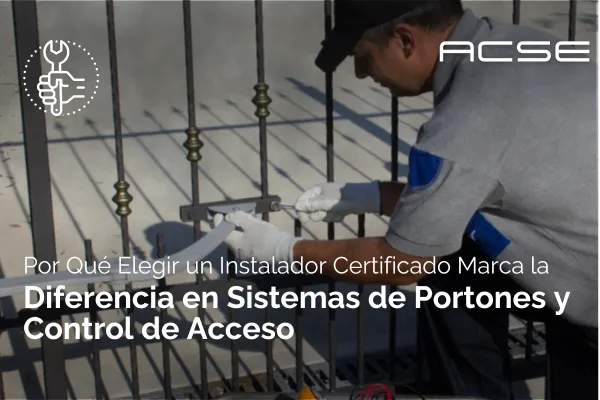 Por Qué Elegir un Instalador Certificado Marca la Diferencia en Sistemas de Portones y Control de Acceso