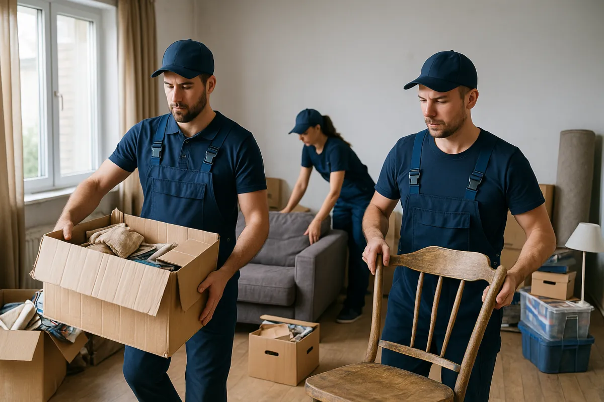 Express Räumung Schweinfurt - Professionelles Team bei der Räumung einer Wohnung
