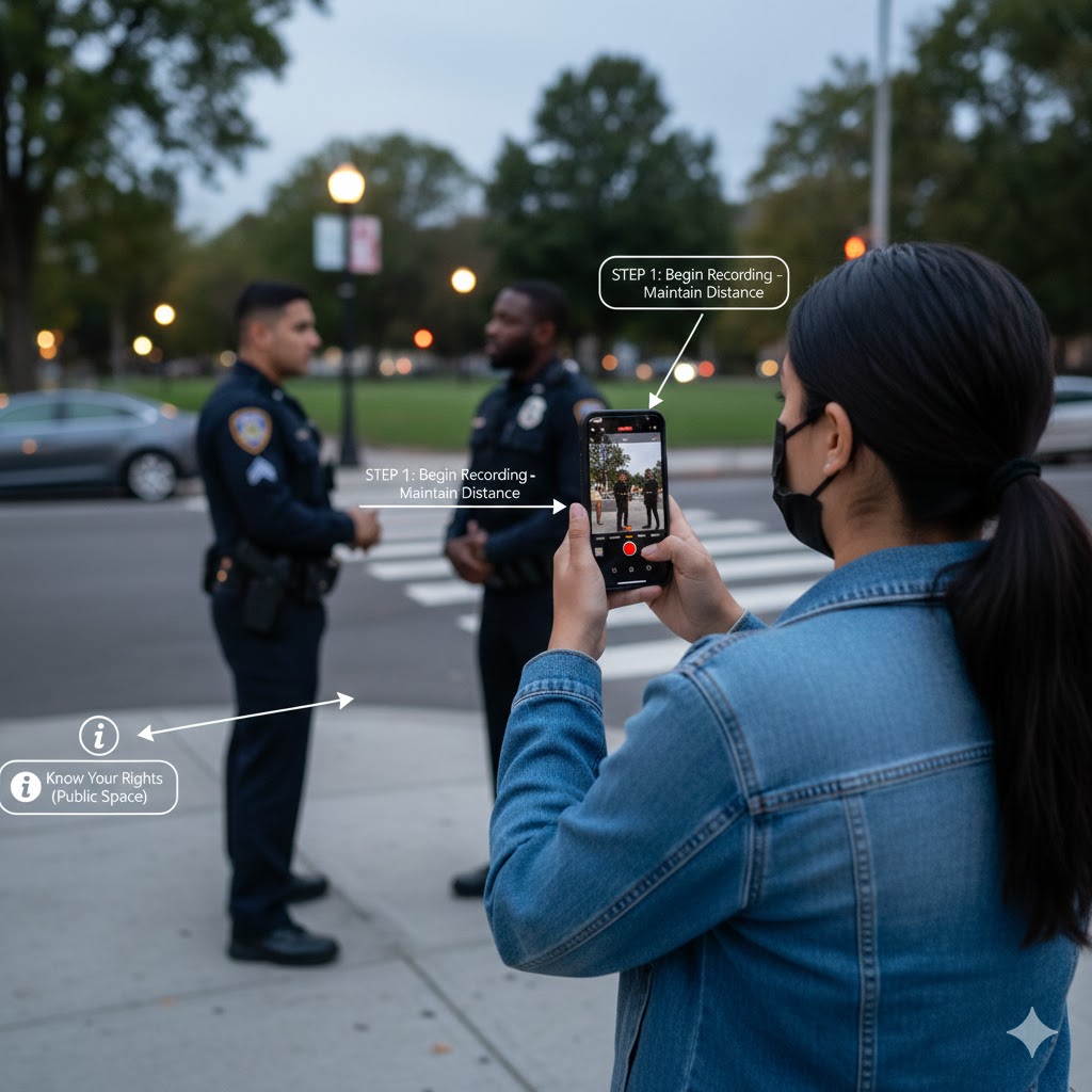 How to Safely Record a Police Interaction as a Bystander | A Step-by-Step Guide