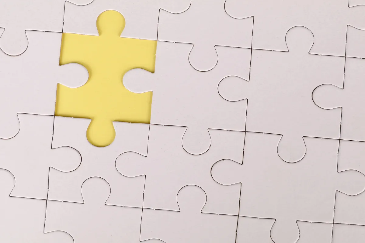 A jigsaw puzzle representing human memory
