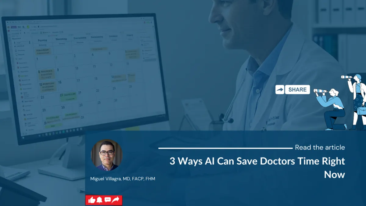 3 Ways AI Can Save Doctors Time Right NowTransforming Healthcare Through Technology: Dr. Enitza George on Innovation, Resilience, and the Future of Medicine