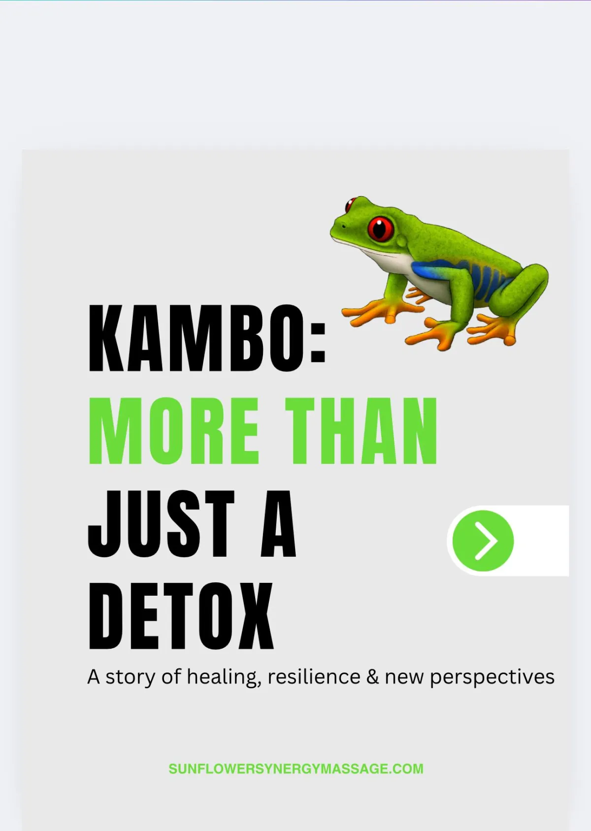 KAMBO: MORE THAN JUST A DETOX